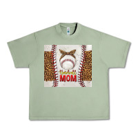 Oil Green baseball mom with leopard tumbler tbs Urban Heavy Tee - TumblerDesignByShophia