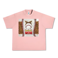 Salmon baseball mom with leopard tumbler tbs Urban Heavy Tee - TumblerDesignByShophia