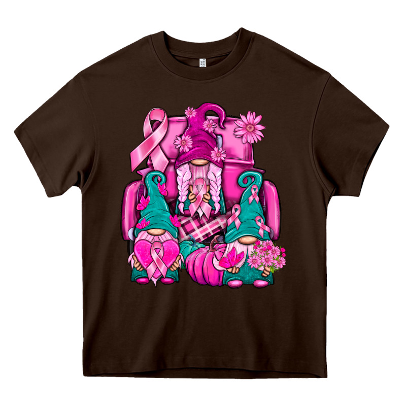 Breast Cancer Gnomies Truck Heavy Core Tee by BundleAndBundleShop | Teevron