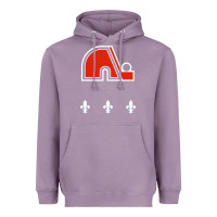 Lavender vintage quebec hockey   retro nordiques Heavyweight Hoodie - lanVoArt