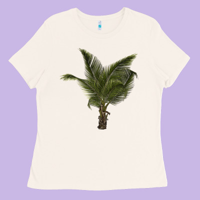 Palm Tree Ladies Tee Designed By Lillyallendesigns