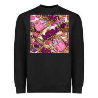 Mom Coffee Cups With Leopard Digital Paper Heavyweight Sweatshirt | Teevron