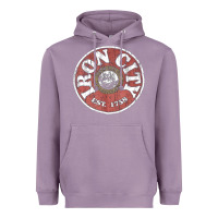 Lavender vintage retro iron city(beer) proof Heavyweight Hoodie - lanVoArt