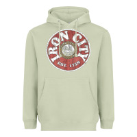 Matcha vintage retro iron city(beer) proof Heavyweight Hoodie - lanVoArt