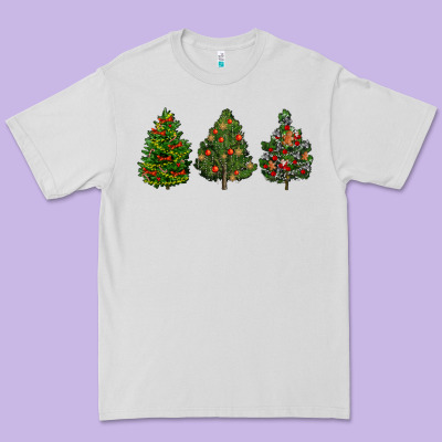 Christmas Trees Premium Tee Designed By Lillyallendesigns