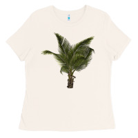 Bone palm tree Ladies Tee - LillyAllenDesigns