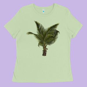 Palm Tree Ladies Tee Designed By Lillyallendesigns