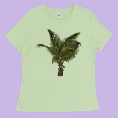 Palm Tree Ladies Tee Designed By Lillyallendesigns