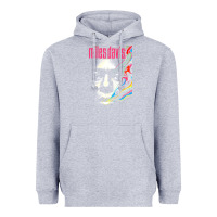 Heather Grey miles vintage davis concert retro Heavyweight Hoodie - lanVoArt