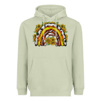 Matcha sunflower sports rainbow Heavyweight Hoodie - RacoonDesign