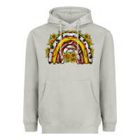 Moon Dust sunflower sports rainbow Heavyweight Hoodie - RacoonDesign