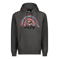Charcoal Heather western nurse rainbow Premium Hoodie - RanaPortraitStore