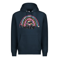 Navy western nurse rainbow Premium Hoodie - RanaPortraitStore