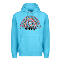 Ocean Blue western nurse rainbow Premium Hoodie - RanaPortraitStore