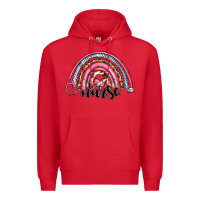 Red western nurse rainbow Premium Hoodie - RanaPortraitStore