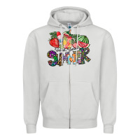 Dove Grey Sweet Sweet Summer Zipper Hoodie - CowhideDigitalArt