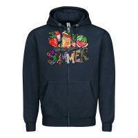 Navy Sweet Sweet Summer Zipper Hoodie - CowhideDigitalArt