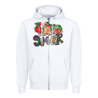 White Sweet Sweet Summer Zipper Hoodie - CowhideDigitalArt