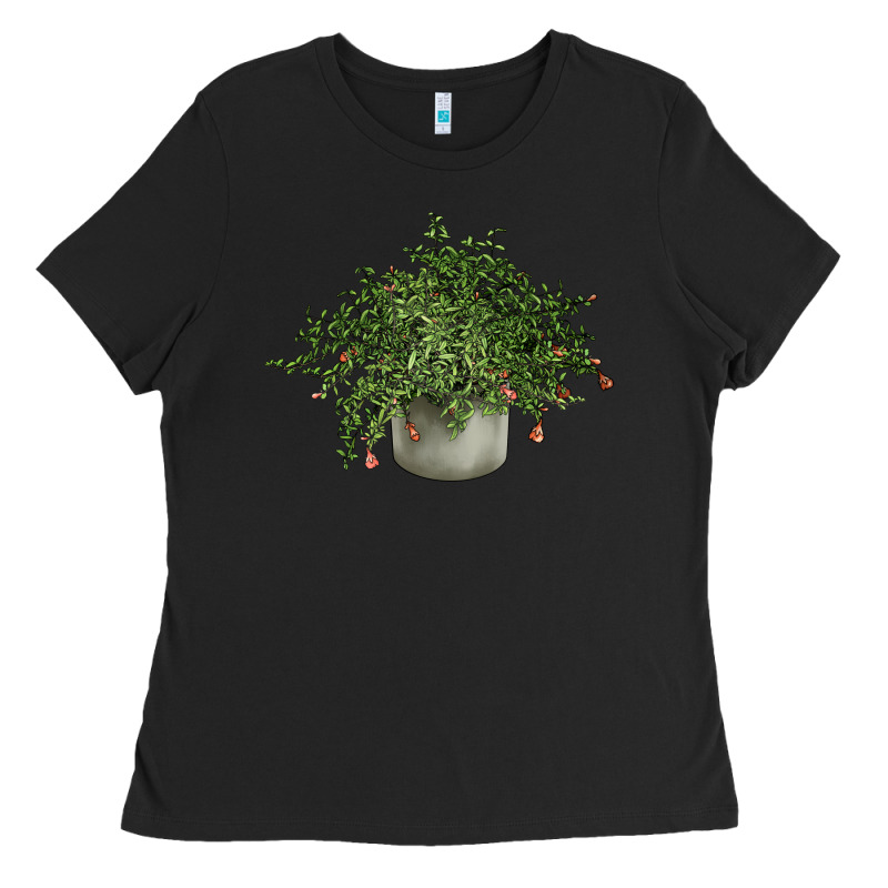 Dwarf Pomegranate Tree Illustrations Ladies Tee by LillyAllenDesigns | Teevron