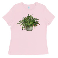 Bubblegum Pink Dwarf Pomegranate Tree Illustrations Ladies Tee - LillyAllenDesigns