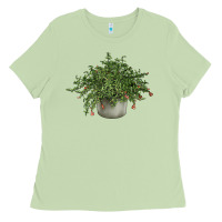 Matcha Dwarf Pomegranate Tree Illustrations Ladies Tee - LillyAllenDesigns