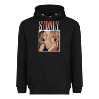 Black sydney sweeney Heavyweight Hoodie - lanVoArt