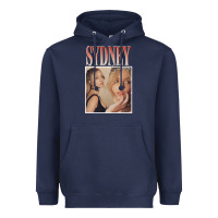 Navy sydney sweeney Heavyweight Hoodie - lanVoArt