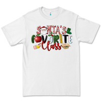 White Santa's Favorite Class Christmas Premium Tee - LillyAllenDesigns