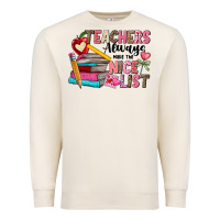 Sandshell Teachers Always Make The Nice List Premium Sweatshirt - CowhideDigitalArt