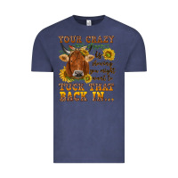 Vintage Denim Your crazy is showing Vintage Tee - NancyCooperArtShop