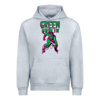 Heather Grey green goblin Urban Hoodie - lanVoArt