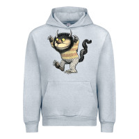 Heather Grey where the wild things are carol Urban Hoodie - lanVoArt