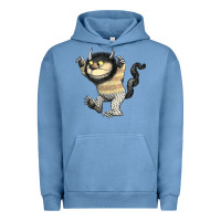 Pigment Pebble Blue where the wild things are carol Urban Hoodie - lanVoArt