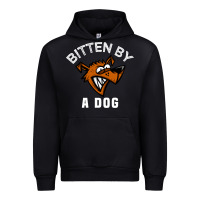 Black bitten by a dog angry dog bite funny gift Urban Hoodie - lanVoArt