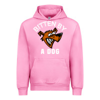 Fuchsia Pink bitten by a dog angry dog bite funny gift Urban Hoodie - lanVoArt