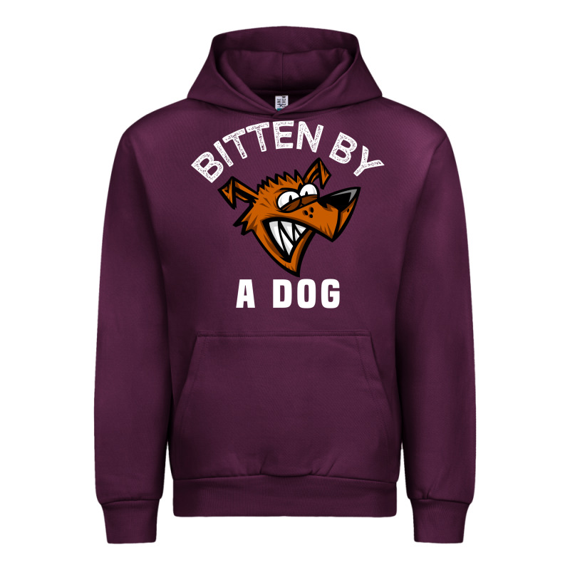 Bitten By A Dog Angry Dog Bite Funny Gift Urban Hoodie by lanVoArt | Teevron