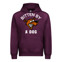 Mauve Wine bitten by a dog angry dog bite funny gift Urban Hoodie - lanVoArt