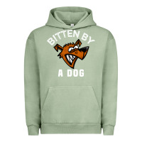 Pigment Oil Green bitten by a dog angry dog bite funny gift Urban Hoodie - lanVoArt