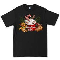 Black christmas vibes hot cocoa Premium Tee - LillyAllenDesigns