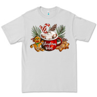 Dove Grey christmas vibes hot cocoa Premium Tee - LillyAllenDesigns