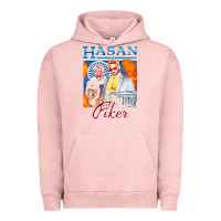 Pigment Salmon hasan piker t shirts gift for fans for men and women gift mother day f Urban Hoodie - lanVoArt