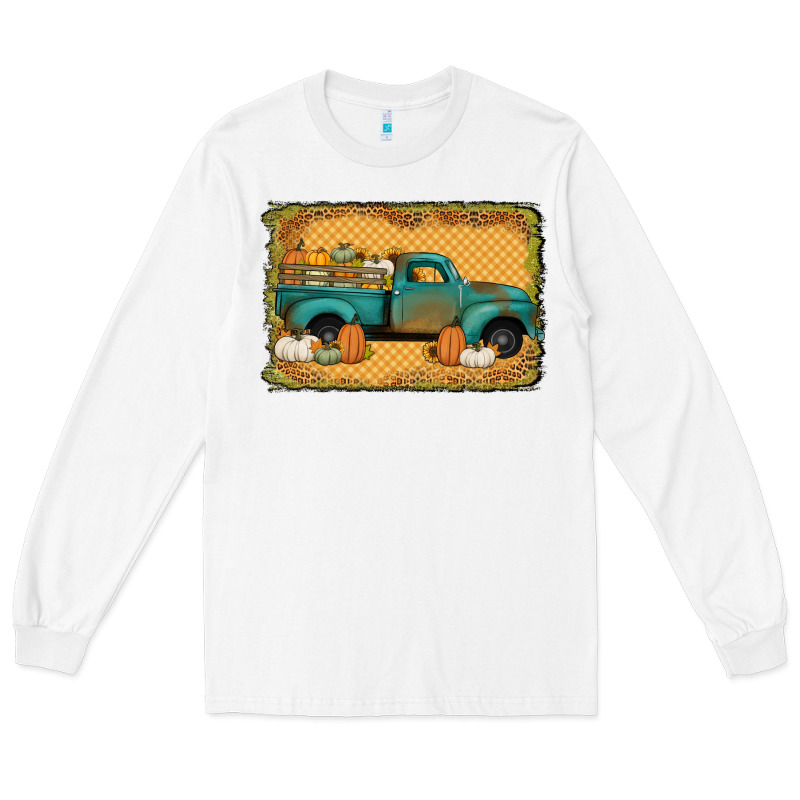 Pumpkin Farm Truck Long Sleeve Tee by Jasminsmagicworld | Teevron