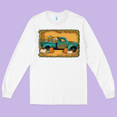 Pumpkin Farm Truck Long Sleeve Tee Designed By Jasminsmagicworld