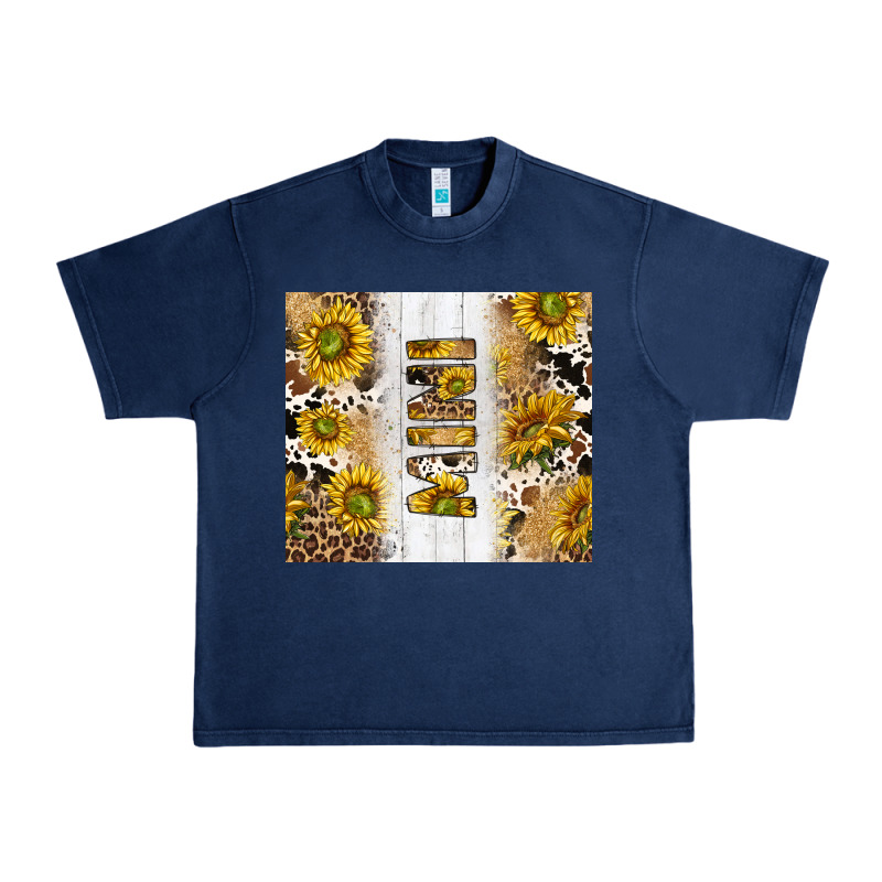 Western Mother's Day Mini With Cowhide And Sunflowers Tumbler Tbs Urban Heavy Tee by TumblerDesignByShophia | Teevron