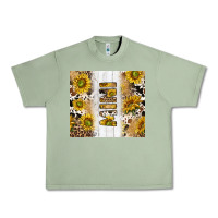 Oil Green western mother's day mini with cowhide and sunflowers tumbler tbs Urban Heavy Tee - TumblerDesignByShophia
