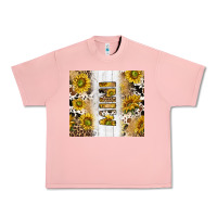 Salmon western mother's day mini with cowhide and sunflowers tumbler tbs Urban Heavy Tee - TumblerDesignByShophia
