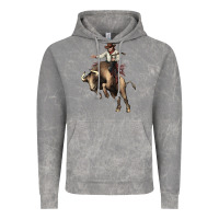 Cloud Rock Cowboy bull rodeo Vintage Hoodie - HowdyJamesFarm