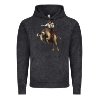 Vintage Black Cowboy bull rodeo Vintage Hoodie - HowdyJamesFarm