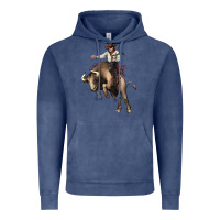 Vintage Denim Cowboy bull rodeo Vintage Hoodie - HowdyJamesFarm