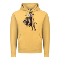 Vintage Mustard Cowboy bull rodeo Vintage Hoodie - HowdyJamesFarm